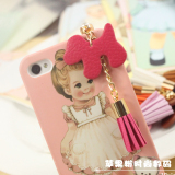 珍珠 钻石 蝴蝶结 iPhone mp4 touch ipad 耳机塞 耳机孔 防尘塞