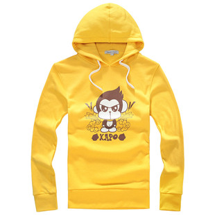  TRENDUALITY诠渡良品秋装 KAPO猴男士套头连帽卫衣 男#