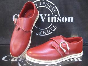  特价低帮鞋潮夏季搭扣男鞋复古滑板鞋男式鞋平跟单鞋时尚休闲鞋子