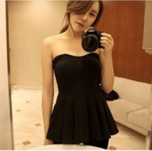 2012新款春装女装夜店性感抹胸上衣<span class=H>裹胸</span>裙<span class=H>小</span>礼服<span class=H>吊带</span><span class=H>小</span>衫