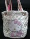 新到正版Hello Kitty白色小桶拎包