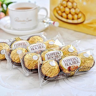  书生海味店 意大利进口费列罗T3榛果威化巧克力(3粒装)37.5g(41)