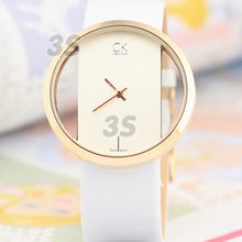 La Sra. especial forma femenina CK1 relojes relojes relojes de Corea versión de la manera simple y transparente de Corea del cuadro femenino