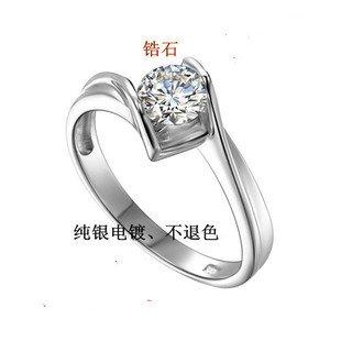  D001 缀好饰品 韩版情侣戒指 水钻戒指 韩国对戒 女水钻戒指