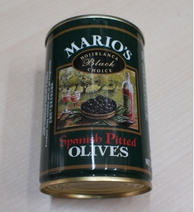  西班牙玛丽欧无核黑橄榄/黑水榄（披萨辅料）毛重约470g