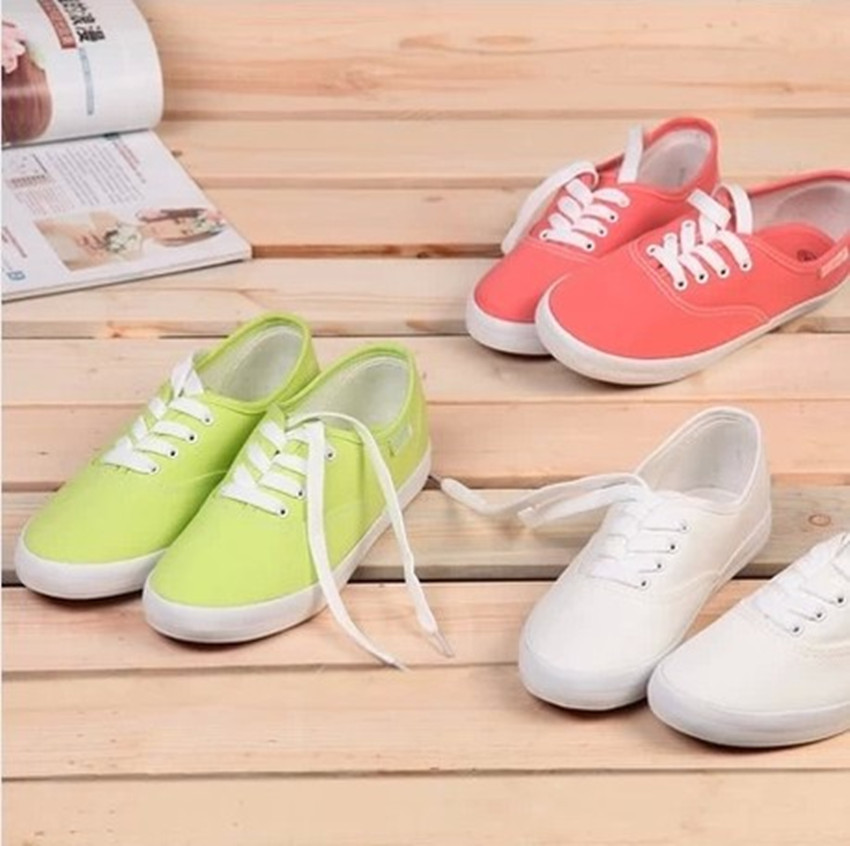 Global 2015 Four seasons classic canvas shoe Women's Shoes Korean Edition Low ventilation White shoes student Flat bottom Work shoesin the Women's Shoes, Canvas shoes category - from Buy2taobao.com to provide professional Taobao agent buy service