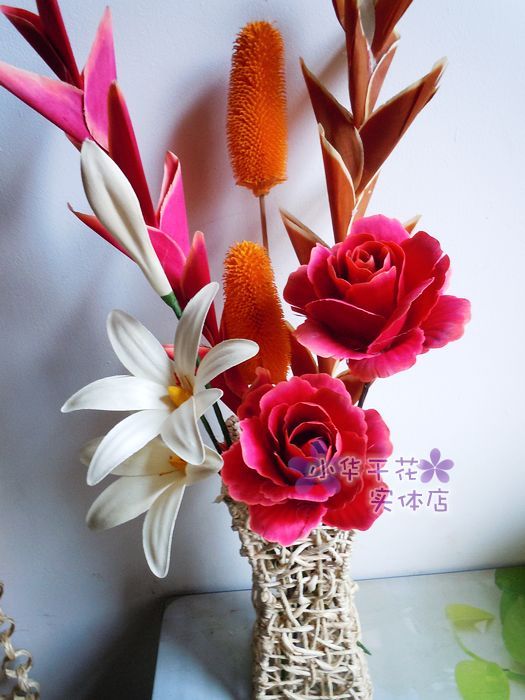 仿真花成品,云南干花【幸福家园】装饰花插花