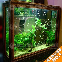 欧宝水族箱/鱼缸/生态鱼缸/鞋柜/隔断 屏风鱼缸 送全套器材 包邮