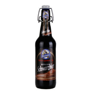  德国进口啤酒 猛士瓶装啤酒schwarzbier黑啤500ML*20瓶`