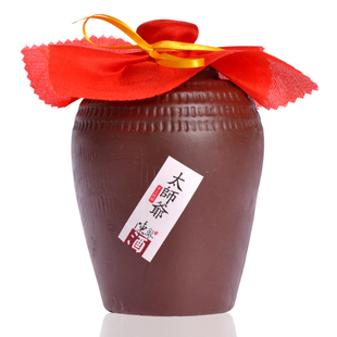  绍兴黄酒 绍兴师爷陈年太师爷特型半甜营养黄酒 手工土窑坛350ML