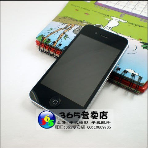 <span class=H>苹果</span>iphone 4G <span class=H>四代</span>原装手感<span class=H>手机</span>模型 电镀金属边框 4G黑屏黑色