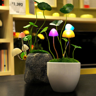 LYL阿凡达蘑菇灯光控小夜灯节能 小台灯床头灯 创意礼物