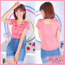 ���5Ԫ���VIVI�Ƽ� R025��Բ���������2�洩��ƷT����ʮɫ��