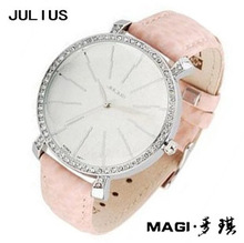 包邮！Julius/<span class=H>聚利时</span> 正品 时装表水钻表 知性复古表 女 <span class=H>手表</span>女表