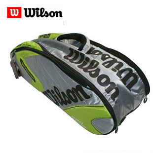 Wilson k Pro Tour six pack tennis bag shoulder bag Green/silver WRZ8102