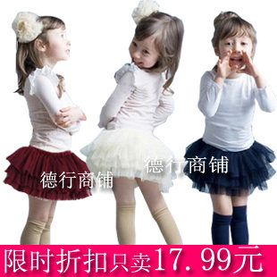 2012夏装 新款童装女韩版儿童裙子女童蓬蓬裙 纱裙 半身裙公主裙