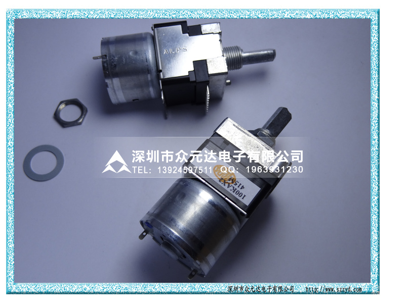双联马达电位器 日本ALPS马达电位器 100KA*2 RK168马达电位器|ruв категории Цифровые аксессуары, рынок электронных компонентов, электронный элемент, потенциометр - от Buy2taobao.com для оказания профессиональной услуги покупки агента Taobao