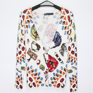 夏天新款潮流彩绘印花珠光宝气LV包包图案短