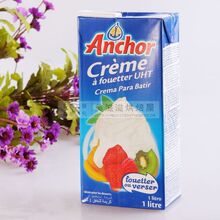 安佳淡奶油动物性奶油1L进口原装都说比雀巢容易打发