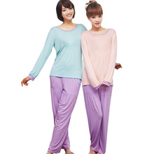 【品牌特卖】朗绪家居服 秋季新款 仿莫代尔睡衣女套装 大码睡衣 【品牌特卖】朗绪家居服 秋季新款 仿莫代尔睡衣女套装 大码睡衣