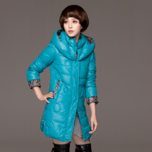 欧帝帝时尚 羽绒服 女中长款2011冬季新款 潮 修身正品装71859716