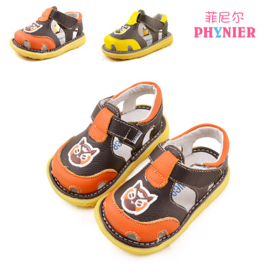 New Leather Baotou Baby Boy Sandal Shoes 1 2 2 To 3 Years Old