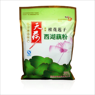  杭州著名特产天荷桂花莲子藕粉速溶小包西湖藕粉420克特价促销