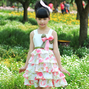  公主驾到童装夏季新款儿童公主裙韩版吊带裙蛋糕裙连衣裙裙子