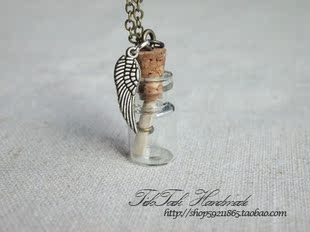 【TICK TACK】漂流瓶 复古 手作项链 个性字母