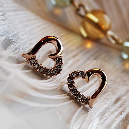 韩国复古镂空桃心...