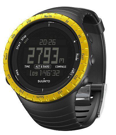 美行原盒<span class=H>松拓</span>/颂拓核心黑黄登山表Suunto Core Black Yellow现货