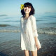 2012春装新款韩版全蕾丝中袖优雅淑女勾花雪纺公主连衣裙夏季女装