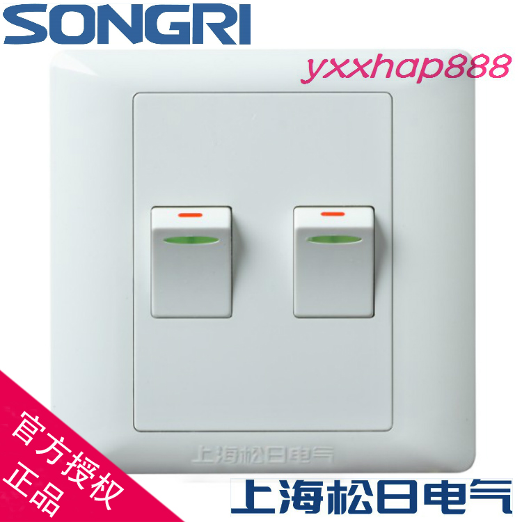 Haisong Day Switch socket S2000 Double Double control Two pairs Double two open Wall switchin the Electronic/Electrician , Switch , Dual control switch category - from Buy2taobao.com to provide professional Taobao agent buy service