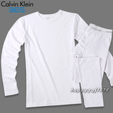 ◆卡尔文内衣◆<span class=H>CK</span>男士365薄款保暖内衣套装/白