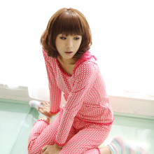 2010歌瑞尔正品秋季新款莉娜纯棉长袖女士休闲家居服/睡衣套装