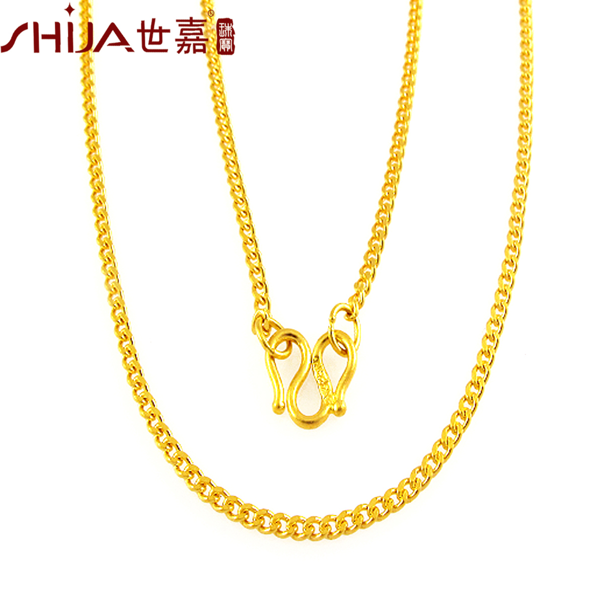 厂家直批18K金项链可调节肖邦链彩金黄金玫瑰金项链吊坠配链au750-阿里巴巴