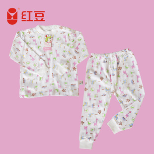 hongdou 红豆 婴儿全棉系带衣裤两件套