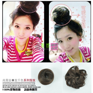 Spathe-hair for black hair letting small packet bun head meatball toudao value $ 6.9