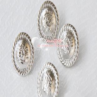  〖丝带 批发〗发饰织带饰品配件 15MM银色贵族微章扣手工diy材料
