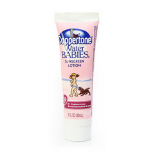 实体店金皇冠美国Coppertone水宝宝水嫩防晒乳spf50 30ml管装