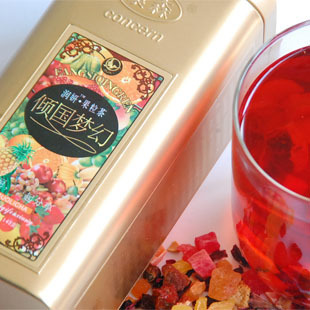  倾国梦幻花果茶果粒茶特级水果茶花茶 2罐包邮 买3送1