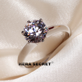  惊人火彩HERA钻50分1克拉2克拉钻戒 结婚戒指 高仿钻戒 SONA钻戒
