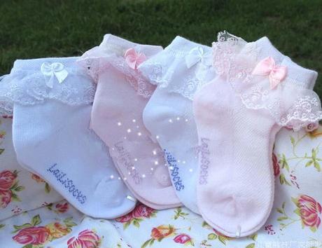 宝宝短袜 儿童花边舞蹈袜 0-1岁婴儿袜子 纯棉