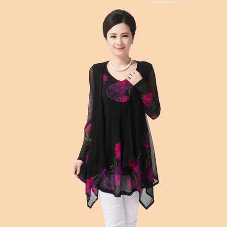 适合40岁<em>女人</em>的<em>衣服</em>中老年人夏季<em>服装</em>女中老
