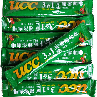  ucc 3合1原味速溶咖啡14克/条【绿】浓郁奶香味 蕴含拿铁风味