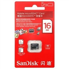 SanDisk/闪迪 TF 16G卡 Class4 MicroSD 手机内存卡 正品假一赔十