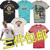 热销千件 特价美国<span class=H>AF</span>-10年新款 男装T恤(500多个款、3件包邮)