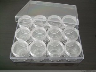 收纳盒 钻盒 串珠盒 首饰盒*置珠盒*15克12装塑料透明圆瓶0012在类目 收纳整理, 家庭收纳用具, 收纳盒, 首饰盒中 - 来自Buy2taobao.com提供专业的淘宝代购服务