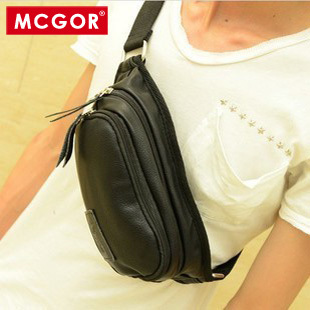  MCGOR 户外腰包韩版男包挎包 潮流腰包休闲时尚男烟包胸包男小包