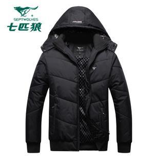  七匹狼加厚秋冬款男士时尚休闲男装羽绒服冬季加厚款外套特价正品